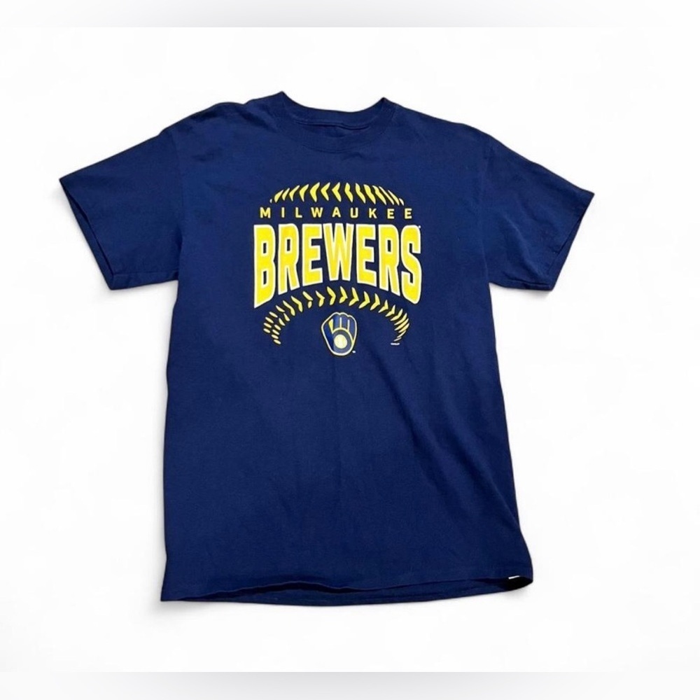 Milwaukee Brewers Blue T-Shirt MLB Sporty Baseball
